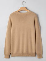 Merry Colorful Dot Detail Christmas Dolman Sweater