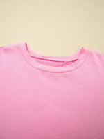 Floral Lace Patchwork Half Sleeve Oversize Tee