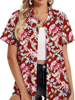 Plant Print Short Sleeve Shirt