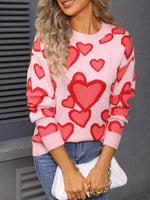 Valentine's Day Heart Crew Neck Sweater