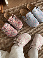 Floral Pattern Round Toe Slip-Ons