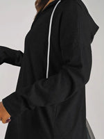 Full Size Drawstring Long Sleeve Hoodie Plus Size