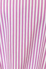 Striped Round Neck Three-Quarter Sleeve T-Shirt