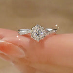 2 Carat Moissanite 925 Sterling Silver Ring