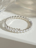 Stainless Steel Inlaid Zircon Bracelet