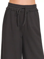 Zenana French Terry Wide Leg Sweatpants