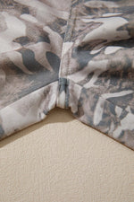 Camo Print Drawstring Waist Joggers
