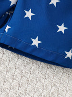 Children's Patriotic USA Tee & Star Print Shorts Set