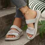 Open Toe Adjustable Strap Sandals