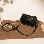Adjustable Strap Leather Crossbody Bag