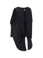 Cutout Back Round Neck Active Tank