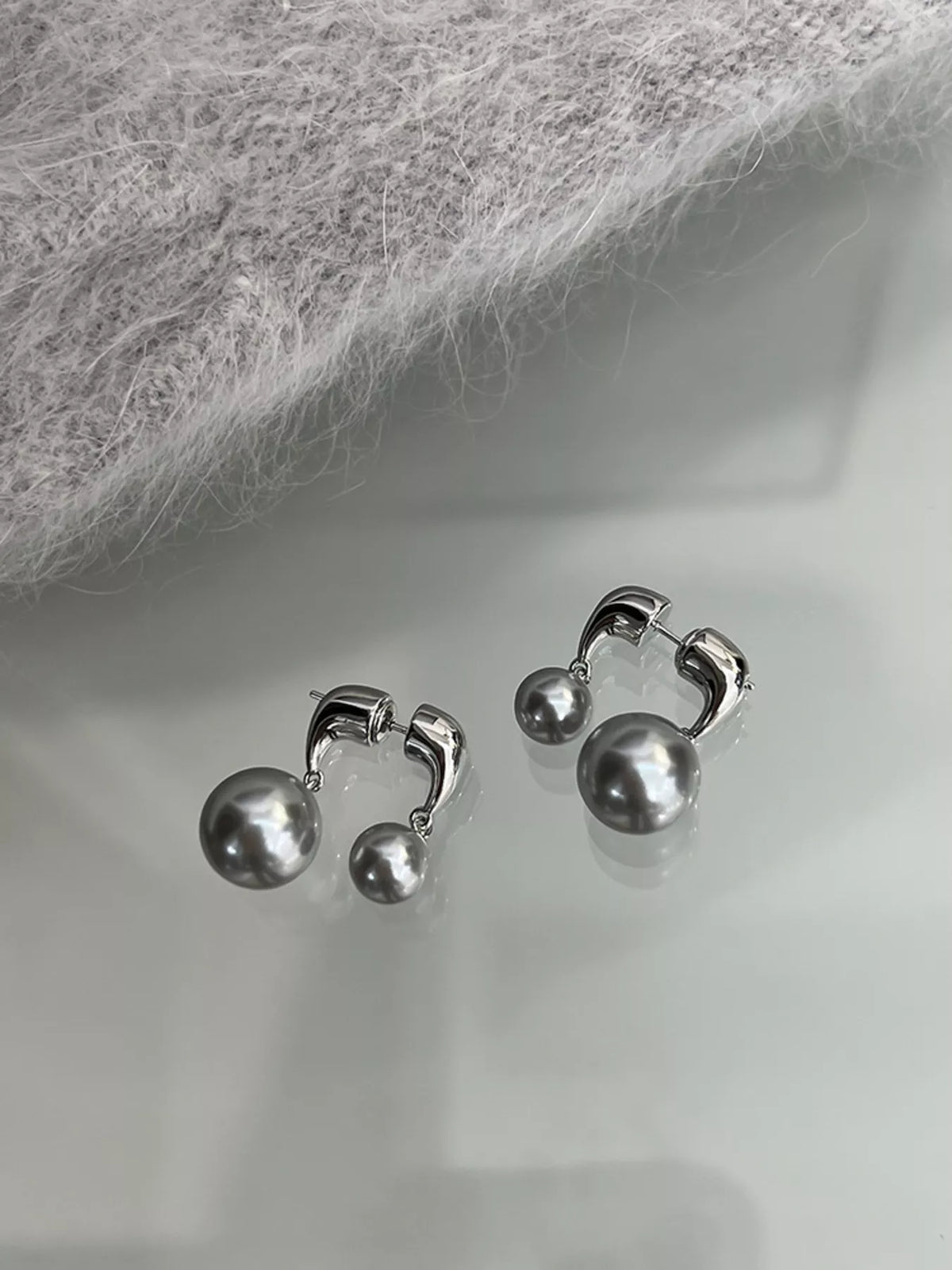 Pearl Alloy Drop Earrings