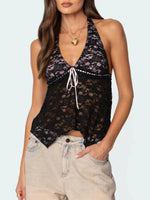 Lace Halter Neck Cami