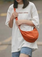 Casual Lightweight Crescent Crossbody Bag