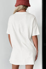 Lucky Clover Round Neck Short Sleeve T-Shirt