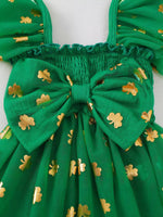 Children's Smocked Clover Tulle Dress