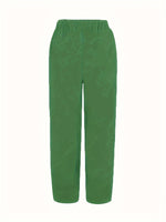 Elastic Waist Pants with Pockets