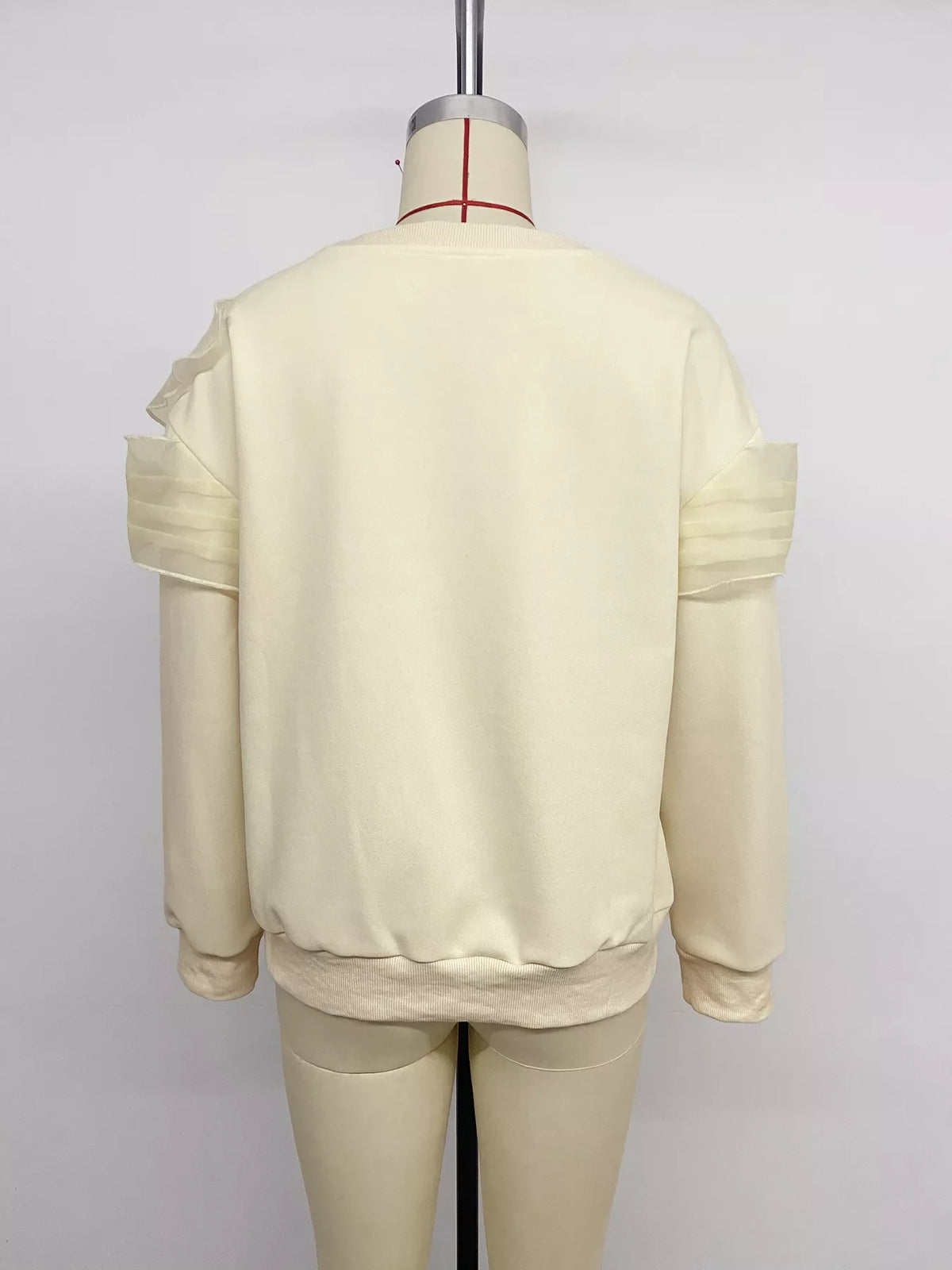 Bow Round Neck Long Sleeve Sweatshirt