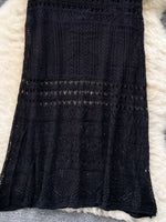 Knitted Hollow Out Maxi Skirt