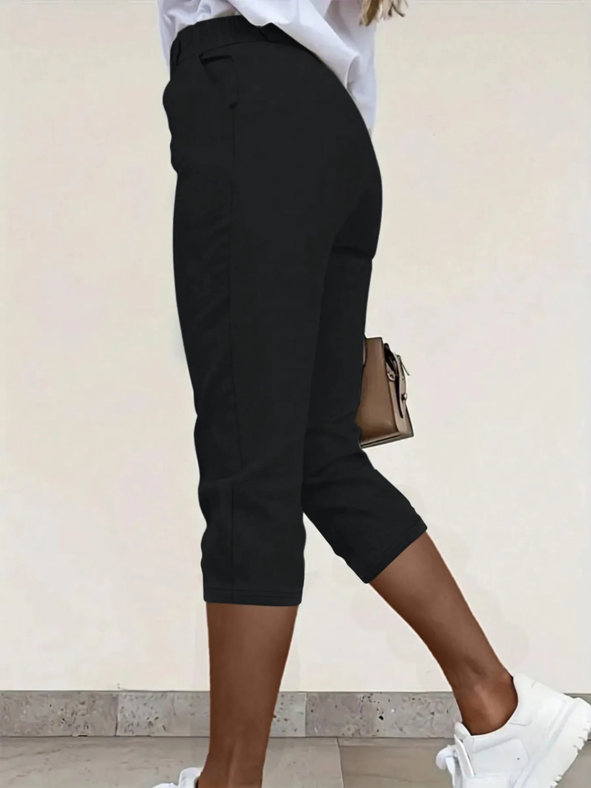 Pleated Detail Pants with Pockets