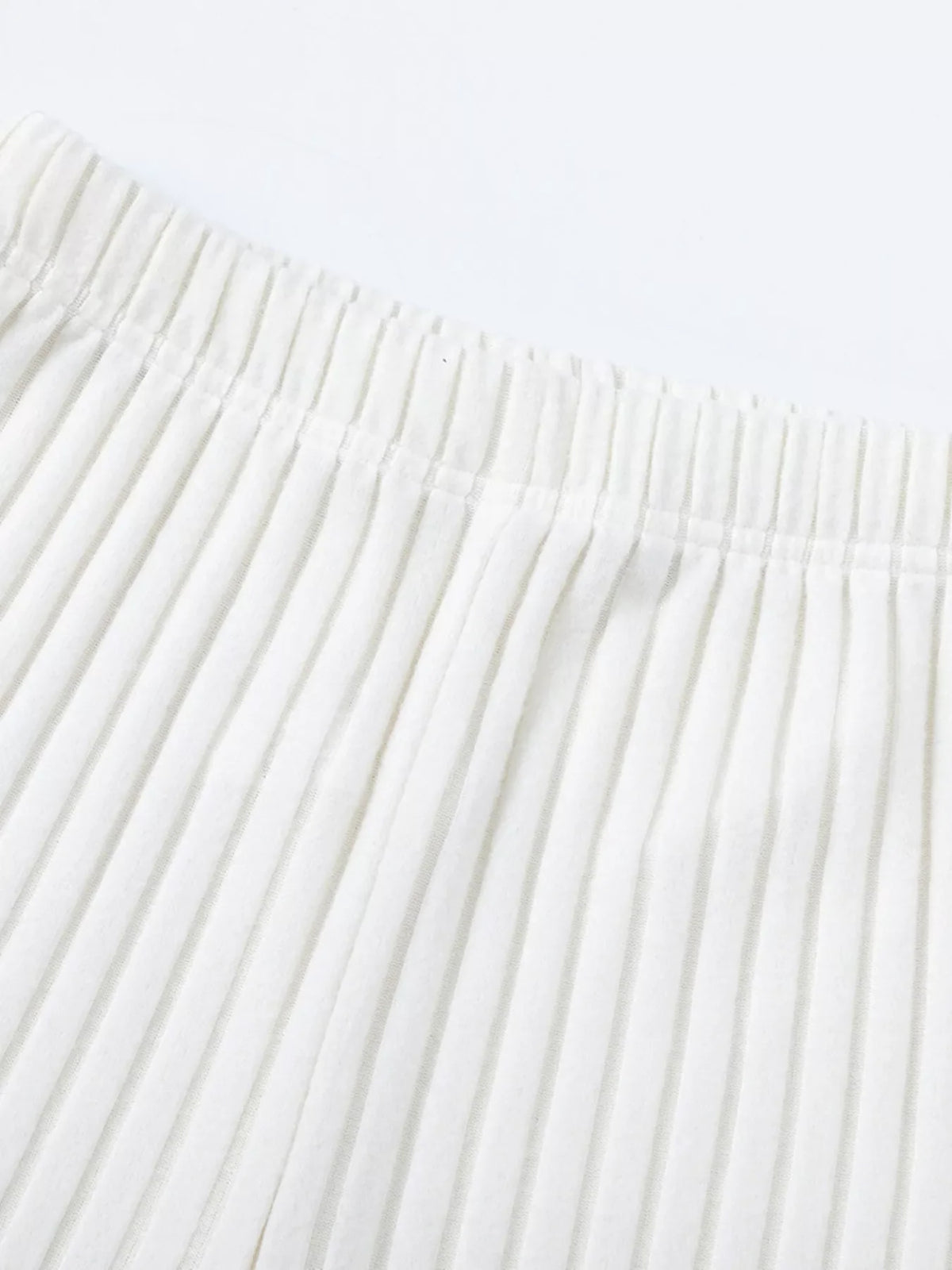 Ribbed Knit Top and Pants Set
