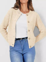 Button-Up Long Sleeve Cardigan