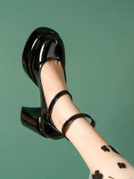 Patent Leather Mary Jane Platform Pumps