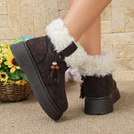 Round Toe Faux Fur Lined Boots
