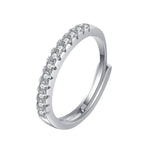 925 Sterling Silver Moissanite Ring