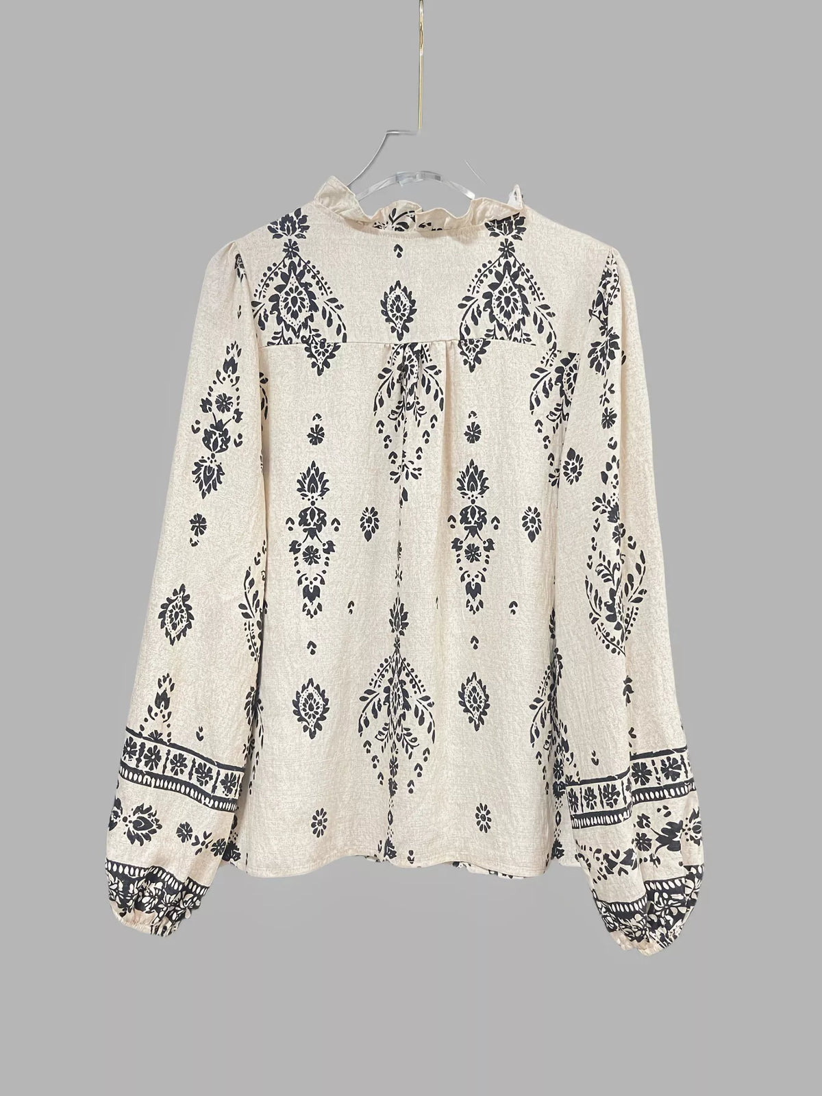 Vintage Print Long Sleeve Shirt