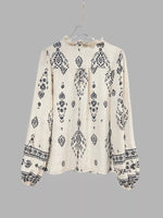 Vintage Print Long Sleeve Shirt