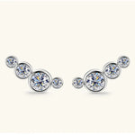 Moissanite 925 Sterling Silver Stud Earrings