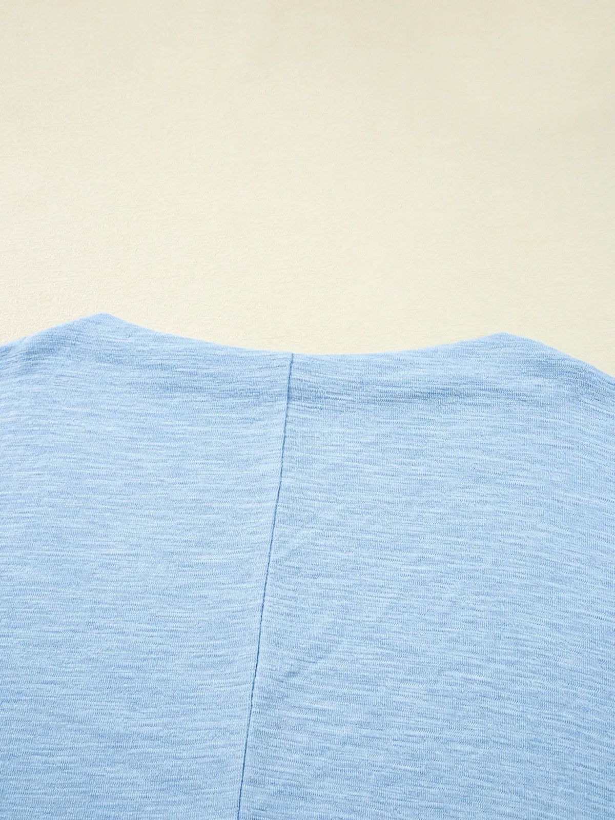 Solid Color Batwing Long Sleeve Top