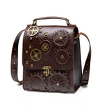 Steampunk Gear Decorated Crossbody Bag