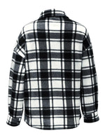 Plaid Button-Up Jacket