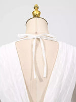 V-Neck Long Sleeve Maxi Dress