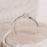 925 Sterling Silver Moissanite Ring