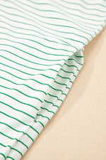 Casual Striped T-Shirt Dress with Pockets