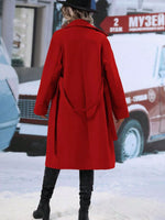 Double-Breasted Lapel Collar Overcoat