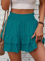 Ruffle Layered High Waist Casual Skort