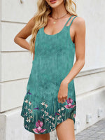 Printed Scoop Neck Cami Dress