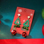 Christmas Tree Ball Drop Earrings