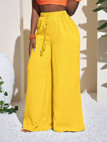 Wide-Leg Pants with Drawstring