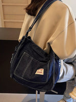 Casual Denim Crossbody Bag