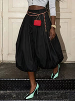 High-Waisted Ruched Balloon Pants