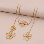 18K Gold-Plated Alloy Flower Necklace