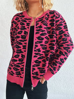 Zip Up Long Sleeve Cardigan