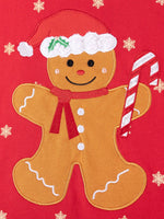 Children's Gingerbread Man Graphic Sweatshirt and Flared Pants Set