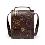Steampunk Gear Decorated Crossbody Bag