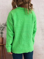 Round Neck Raglan Sleeve Sweater
